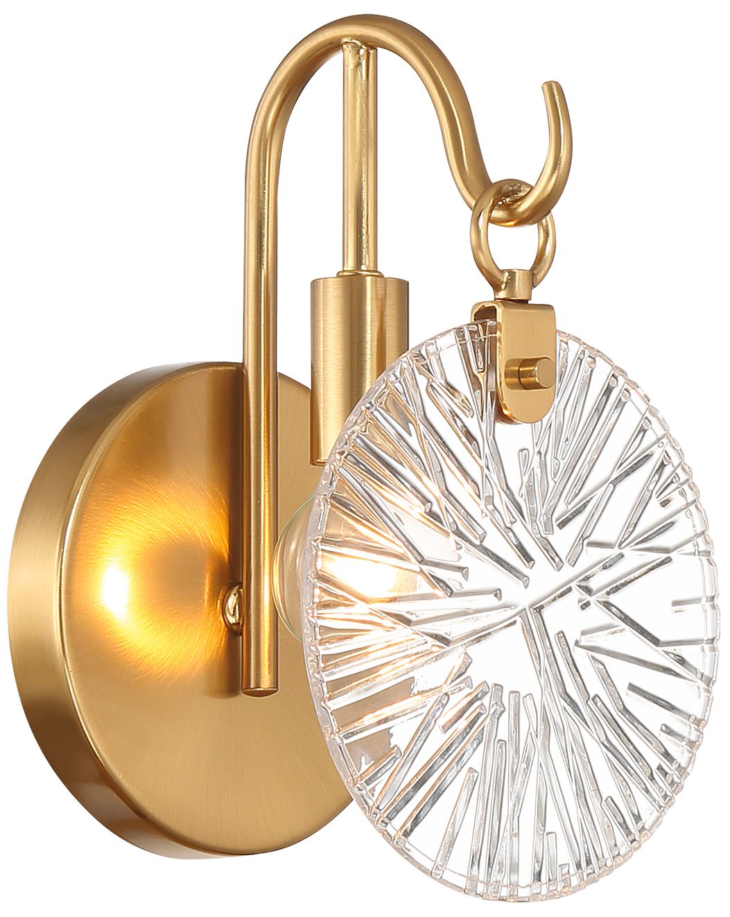 Image 4 Addison 1-Light Wall Sconce in Warm Brass more views