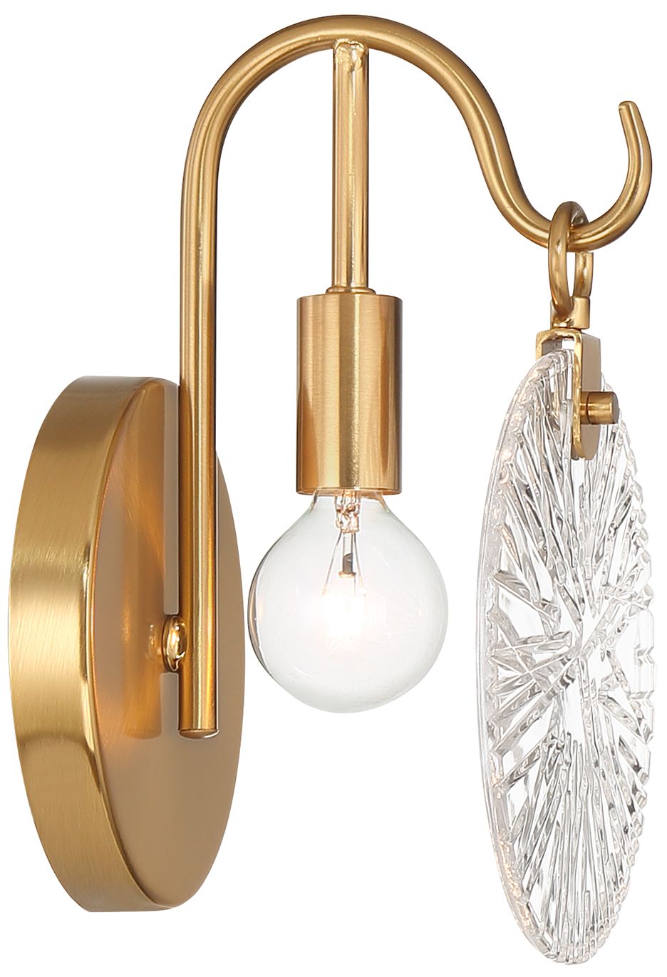 Image 5 Addison 1-Light Wall Sconce in Warm Brass more views