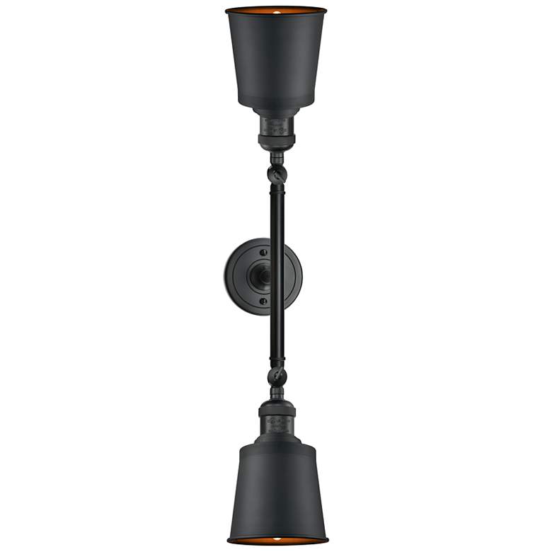 Image 3 Addison 10" High Matte Black 2-Light LED Wall Sconce more views