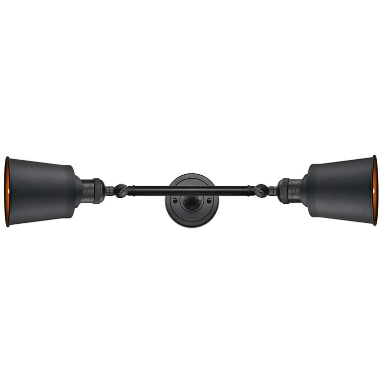 Image 4 Addison 10" High Matte Black 2-Light LED Wall Sconce more views