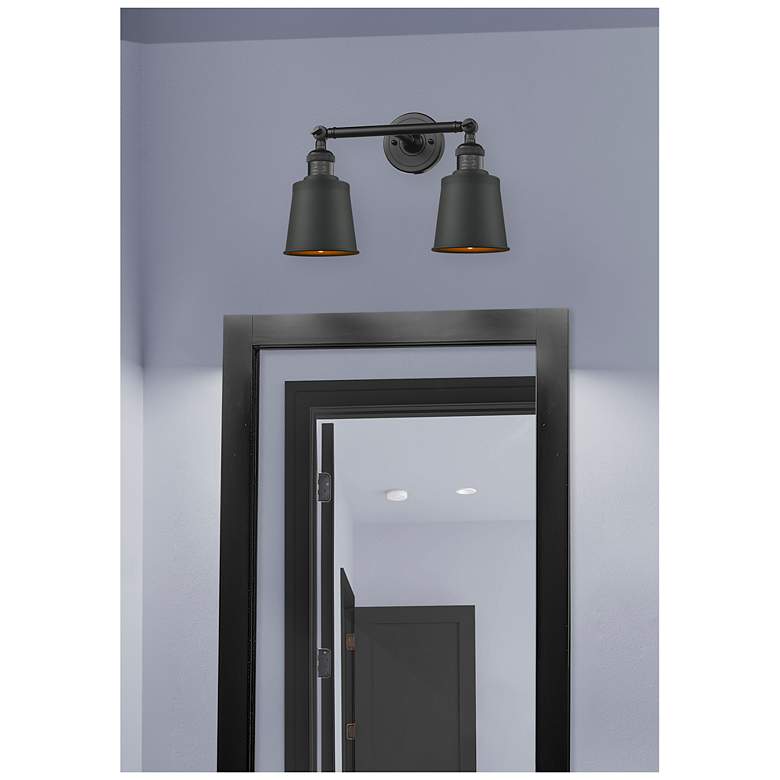 Image 5 Addison 10" High Matte Black 2-Light LED Wall Sconce more views