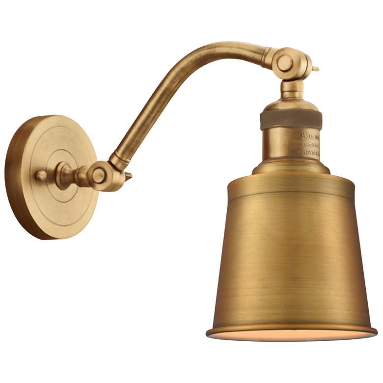 Image 1 Addison 11 1/2" High Satin Gold LED Wall Sconce