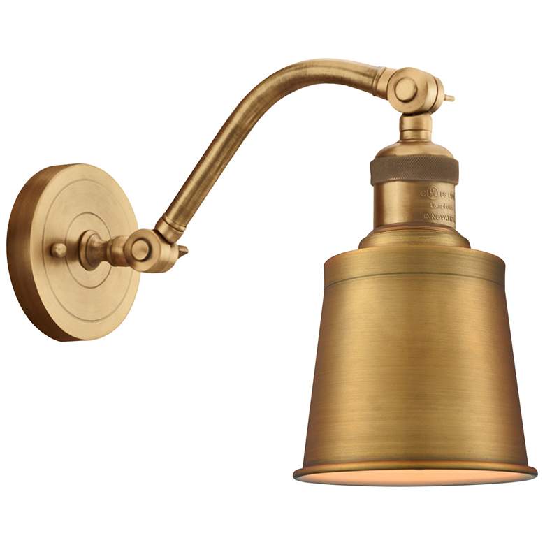 Image 1 Addison 11 1/2" High Satin Gold LED Wall Sconce