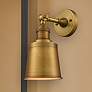 1_Addison 11" High Brushed Brass Metal Wall Sconce