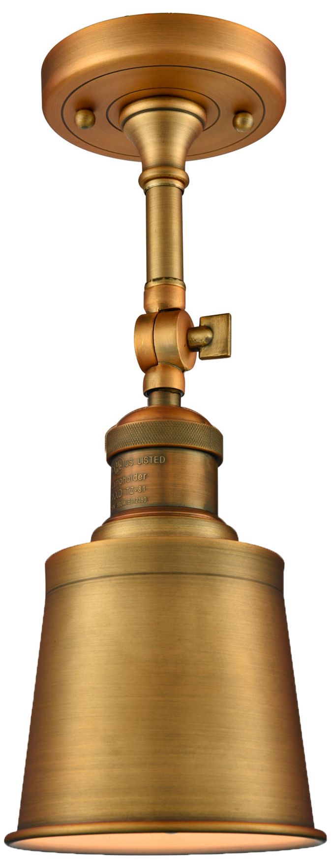 Addison 11" High Brushed Brass Metal Wall Sconce