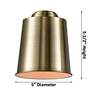 Addison 11" High Brushed Brass Metal Wall Sconce