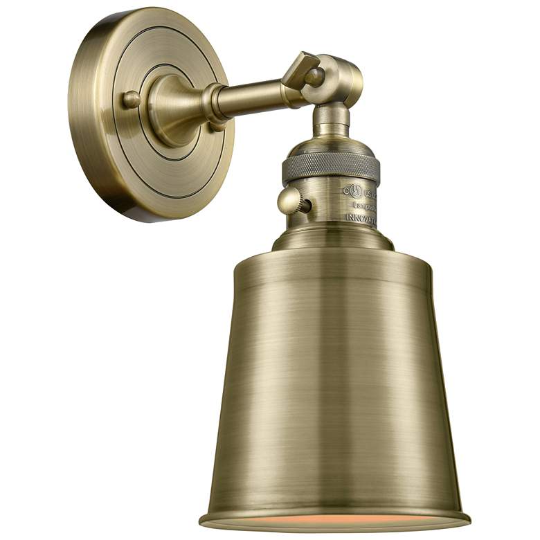 Image 1 Addison 12" High Antique Brass LED Wall Sconce