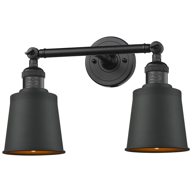 Image 1 Addison 16" 2-Light Matte Black Bath Light