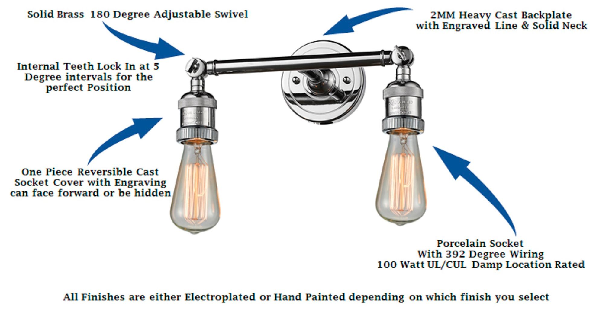 Addison 16" 2-Light Polished Chrome Bath Light