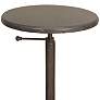 3_Addison 18" Wide Industrial Iron Round Adjustable Accent Table more views