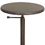 Addison 18"W Industrial Iron Round Adjustable Accent Table