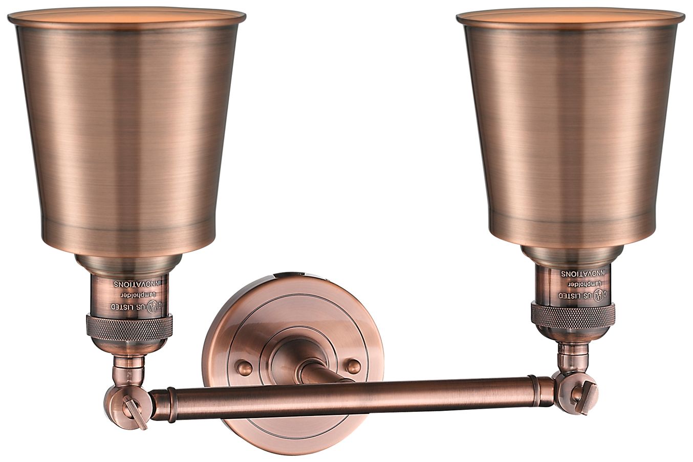 Image 2 Addison 2 Light 16" LED Bath Light - Antique Copper - Antique Copper S more views