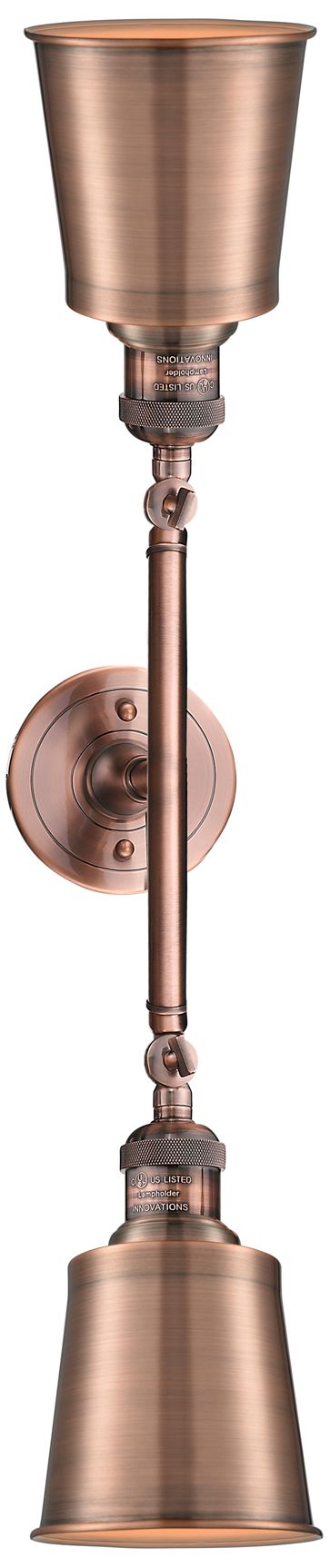Image 3 Addison 2 Light 16" LED Bath Light - Antique Copper - Antique Copper S more views
