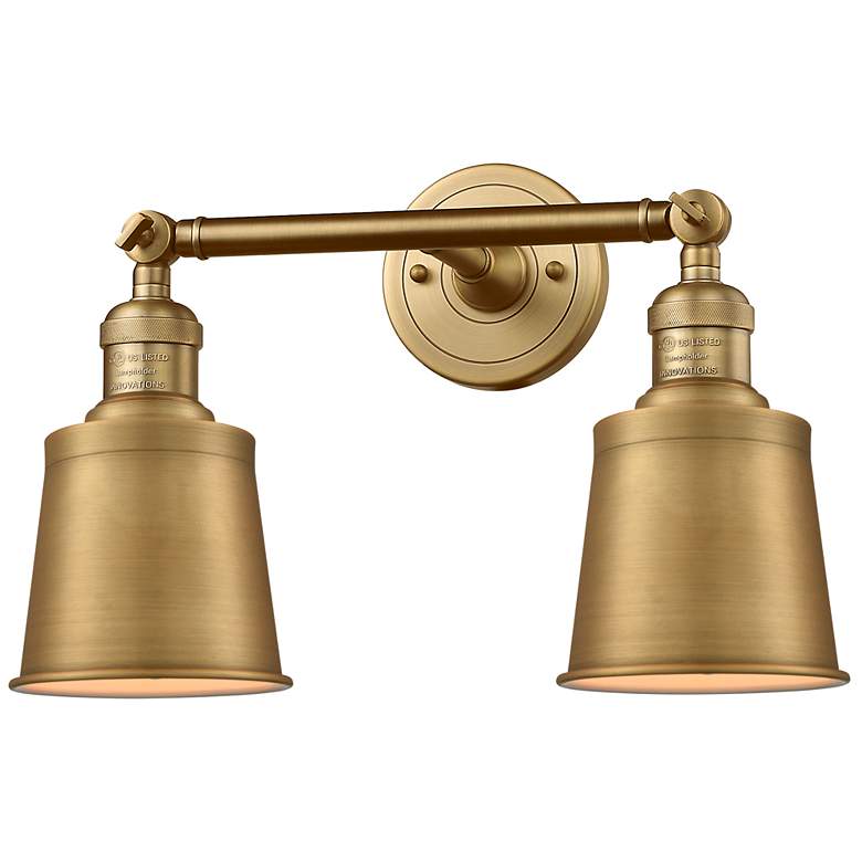 Image 1 Addison 2 Light 16" LED Bath Light - Brushed Brass - Brushed Brass Sha