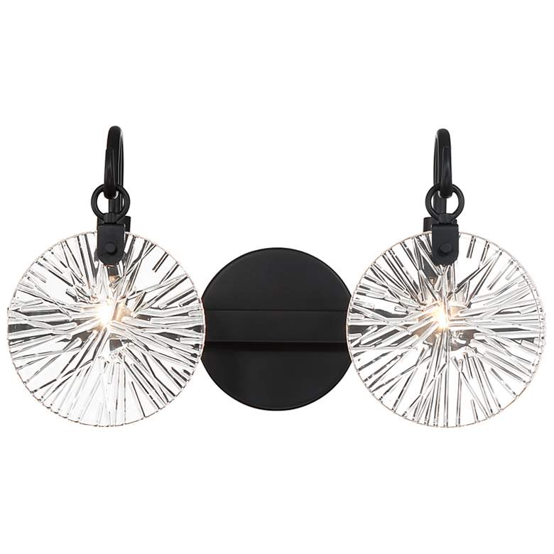 Image 1 Addison 2-Light Bathroom Vanity Light in Matte Black