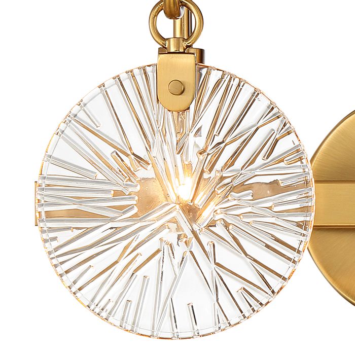 Image 2 Addison 2-Light Bathroom Vanity Light in Warm Brass more views