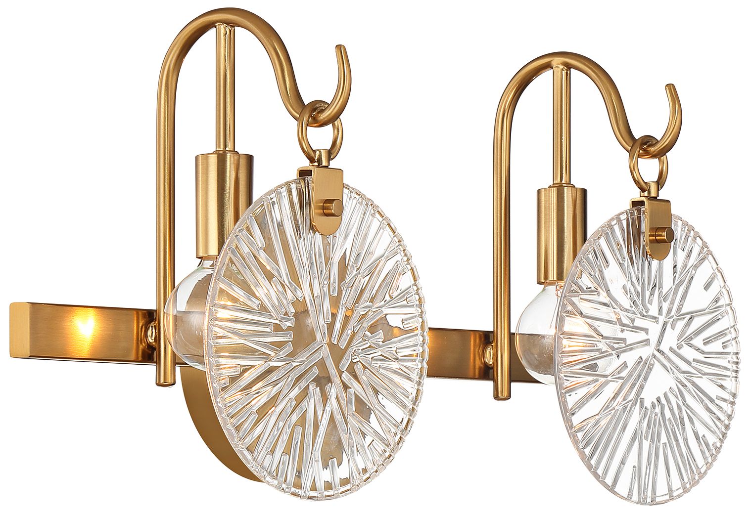 Image 4 Addison 2-Light Bathroom Vanity Light in Warm Brass more views