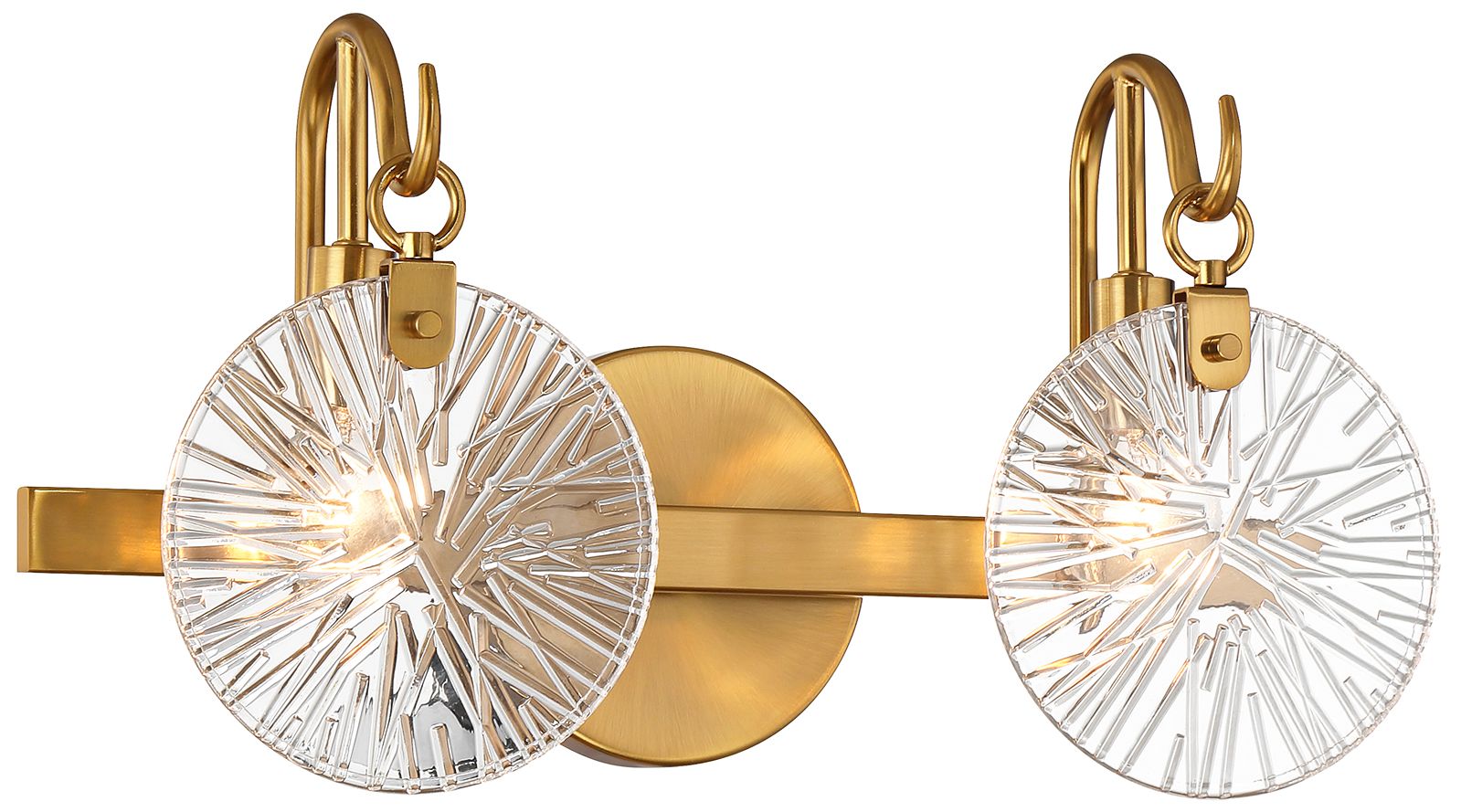 Image 5 Addison 2-Light Bathroom Vanity Light in Warm Brass more views