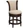 Addison 24 1/2" Erin Cream Fabric Swivel Counter Stool