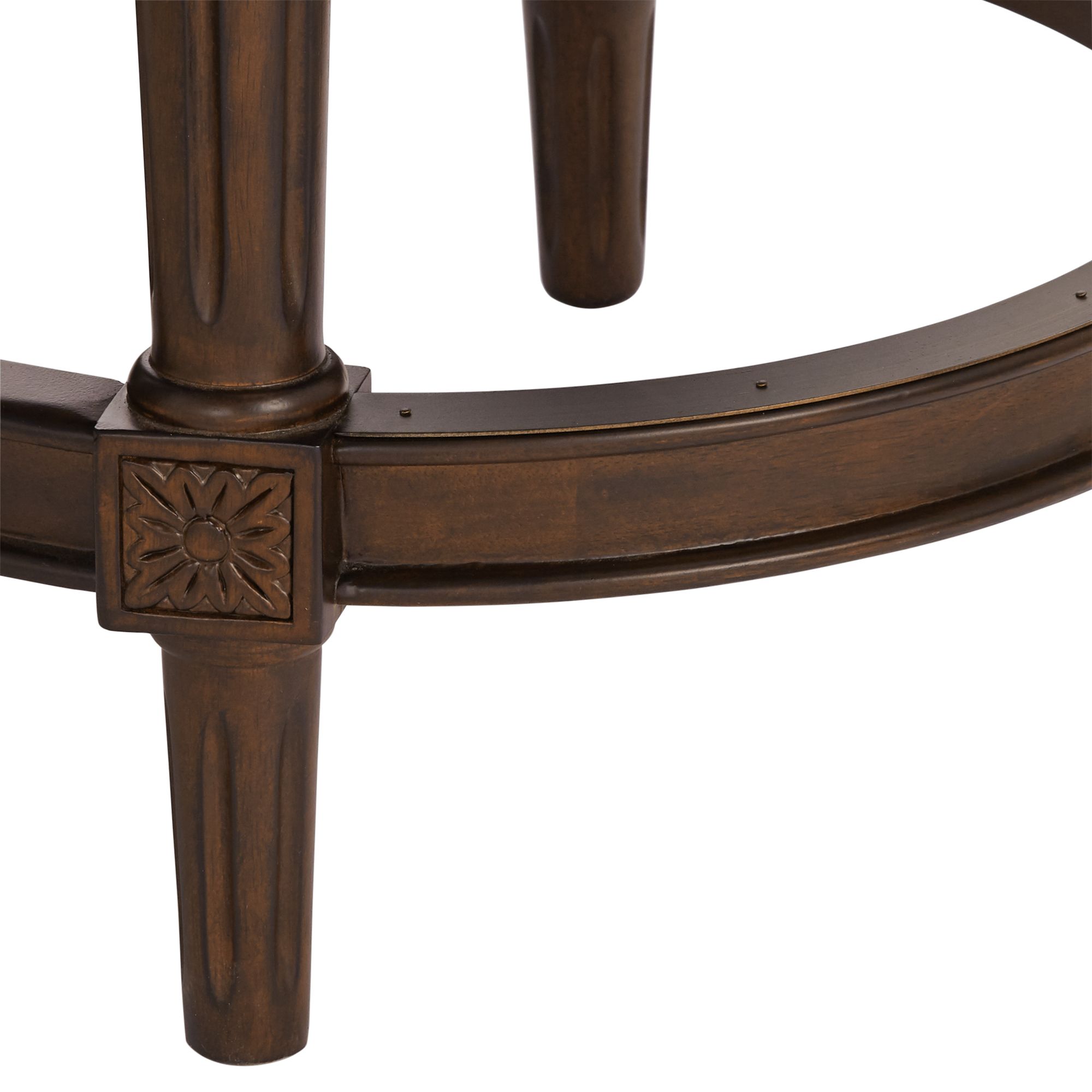 Image 6 Addison 26"-30" Seat Height Mocha Leather Swivel Counter Barstool more views