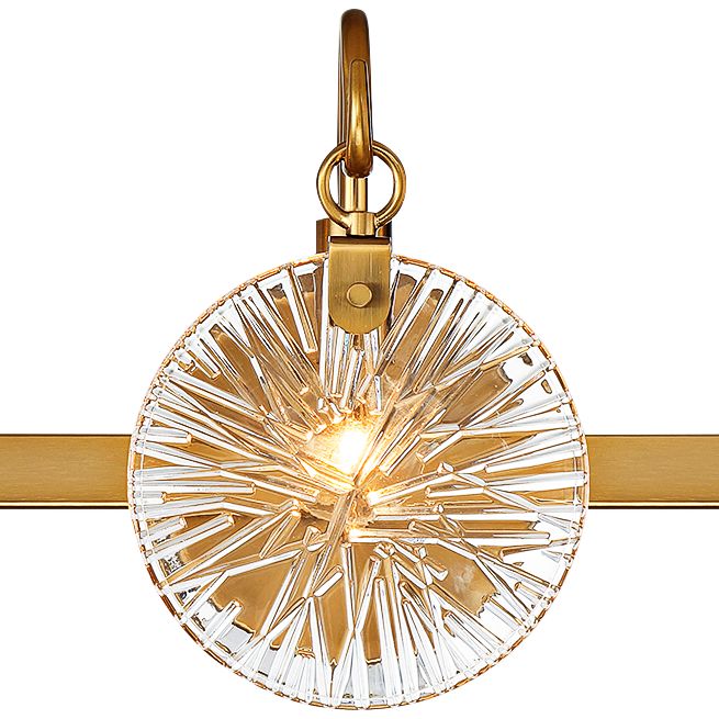 Image 2 Addison 3-Light Bathroom Vanity Light in Warm Brass more views
