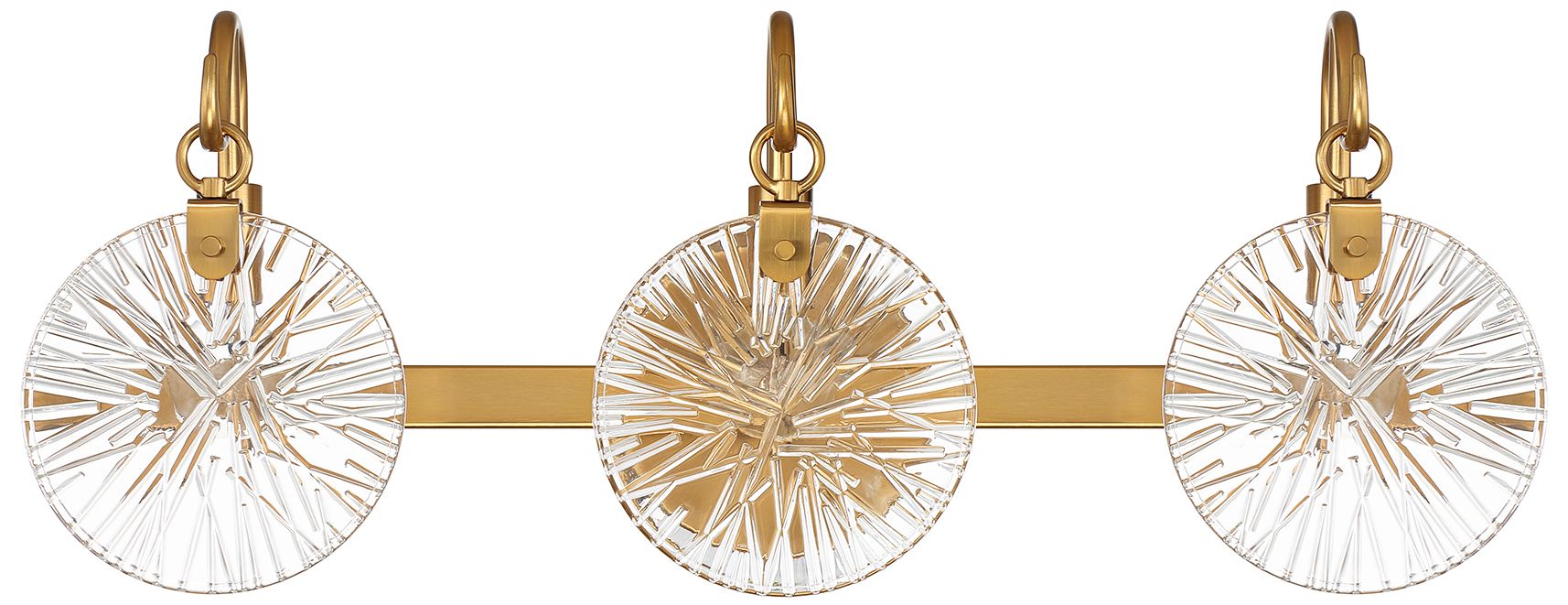 Image 4 Addison 3-Light Bathroom Vanity Light in Warm Brass more views