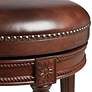 3_Addison 30" Mocha Brown Leather Swivel Bar Stools Set of 2 more views