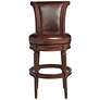 5_Addison 30" Mocha Brown Leather Swivel Bar Stools Set of 2 more views