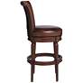 6_Addison 30" Mocha Brown Leather Swivel Bar Stools Set of 2 more views