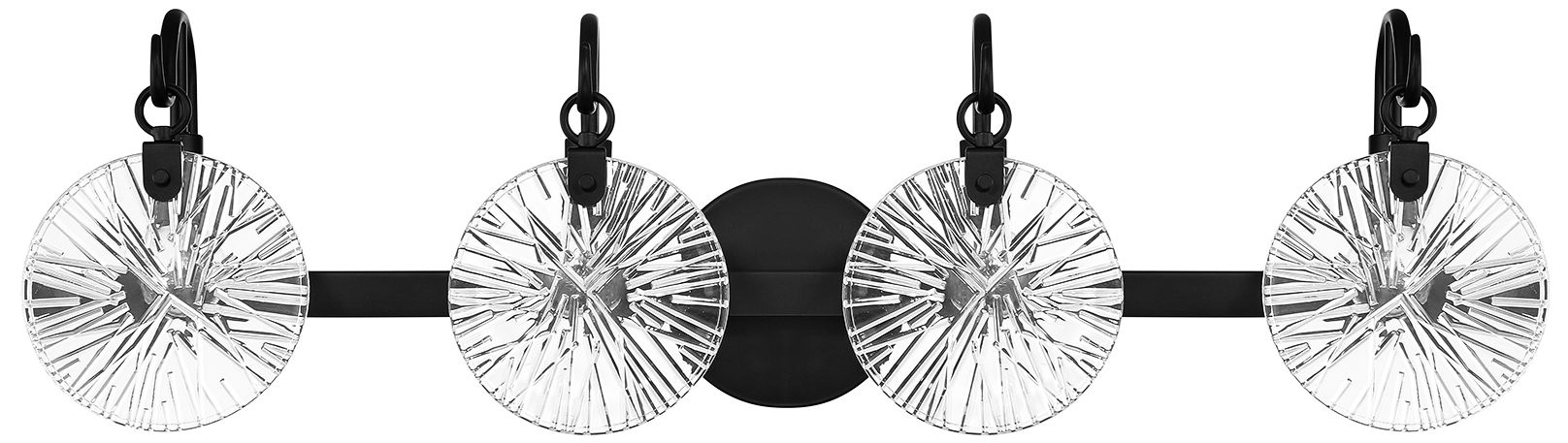 Image 3 Addison 4-Light Bathroom Vanity Light in Matte Black more views