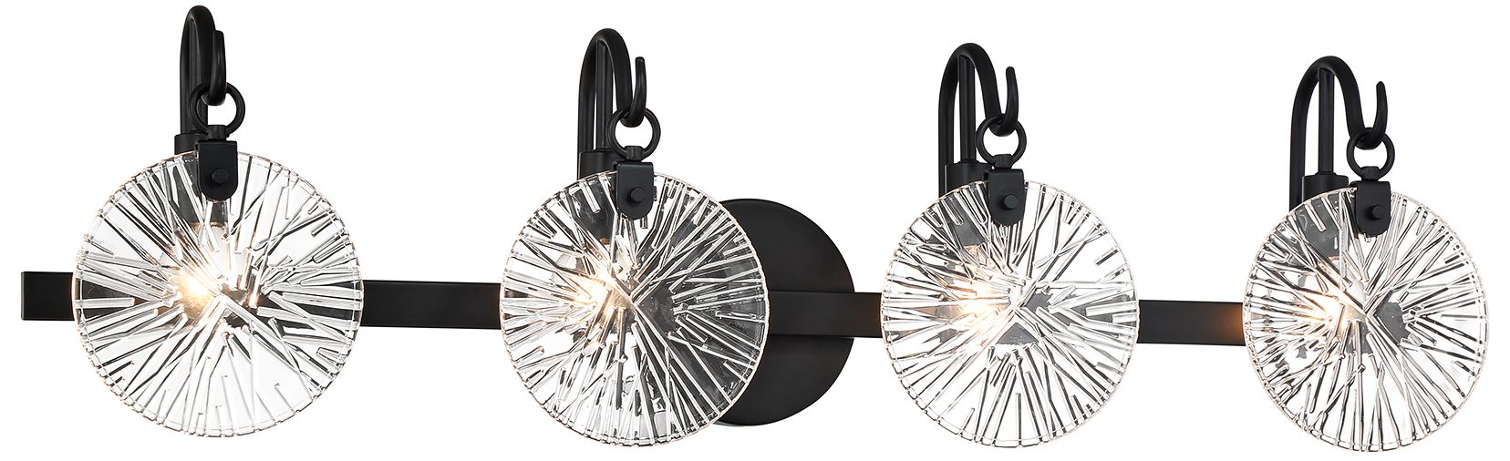 Image 4 Addison 4-Light Bathroom Vanity Light in Matte Black more views