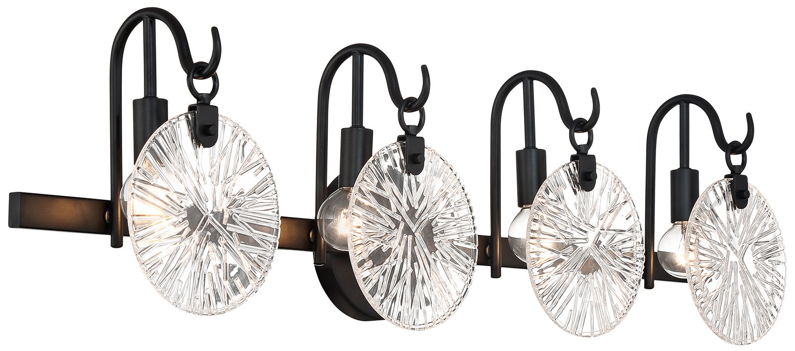 Image 5 Addison 4-Light Bathroom Vanity Light in Matte Black more views