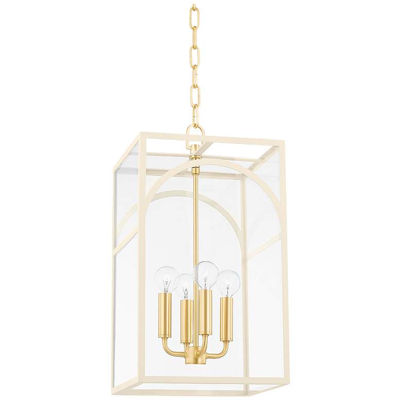 Image 1 Addison 4 Light Small Pendant Aged Brass