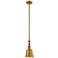 Addison 5 1/4" Wide Brushed Brass LED Mini Pendant