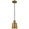 Addison 5" Brushed Brass Cord Hung Mini Pendant