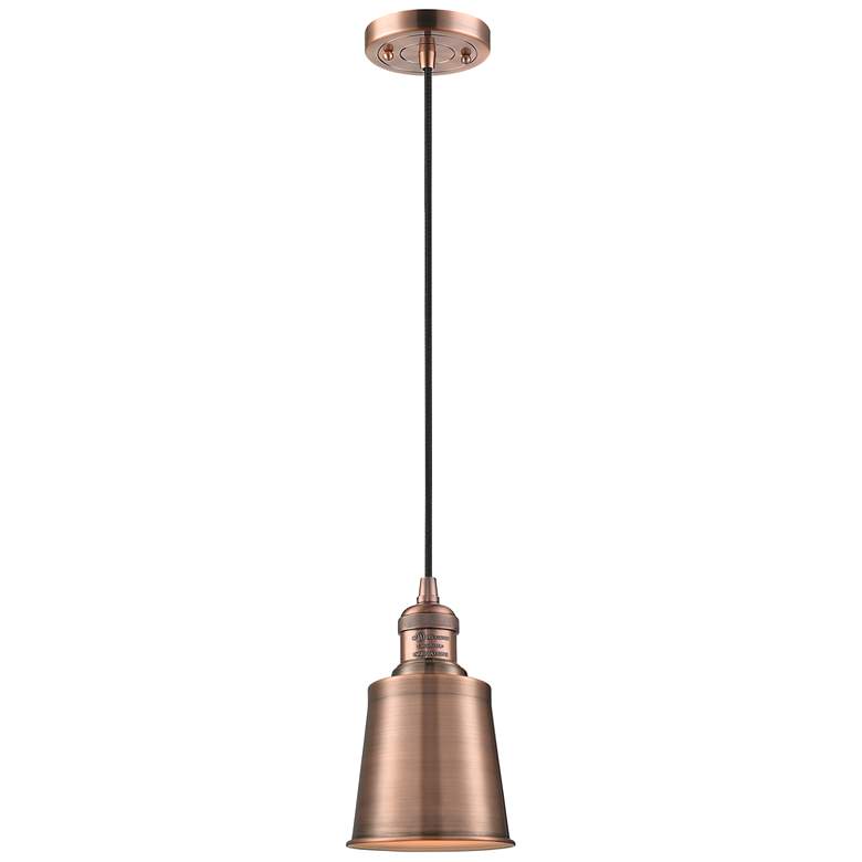 Image 1 Addison 5" LED Mini Pendant - Antique Copper - Antique Copper Shade