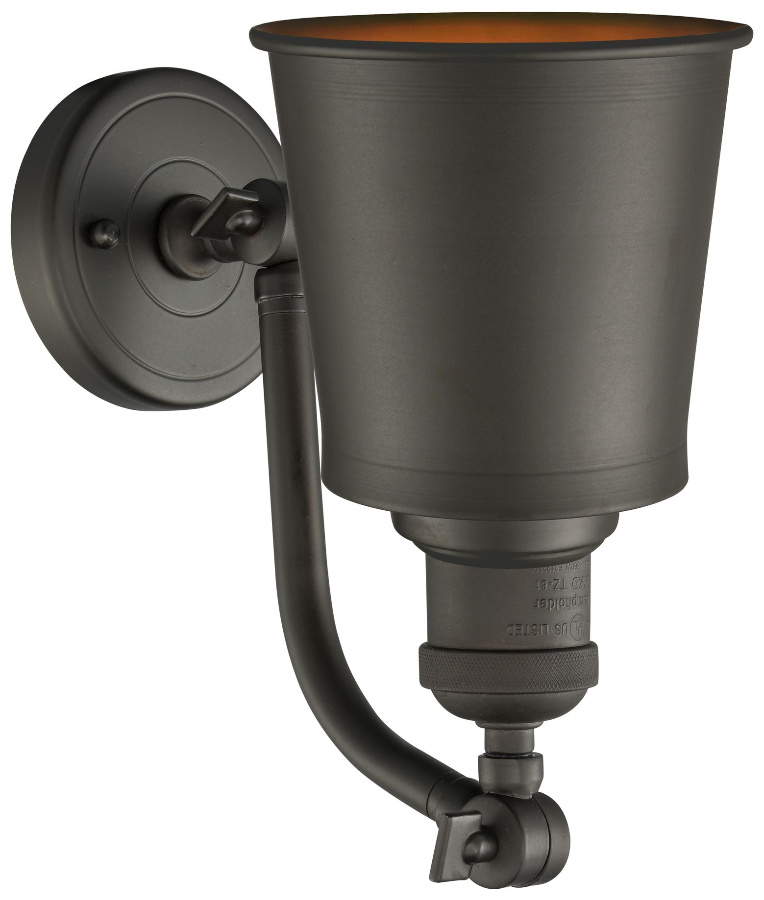 Image 2 Addison 5" LED Sconce - Bronze Finish - Bronze Shade more views