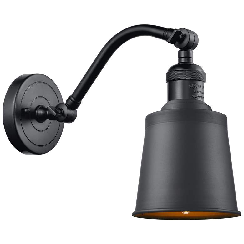 Image 1 Addison 5" LED Sconce - Matte Black Finish - Matte Black Shade