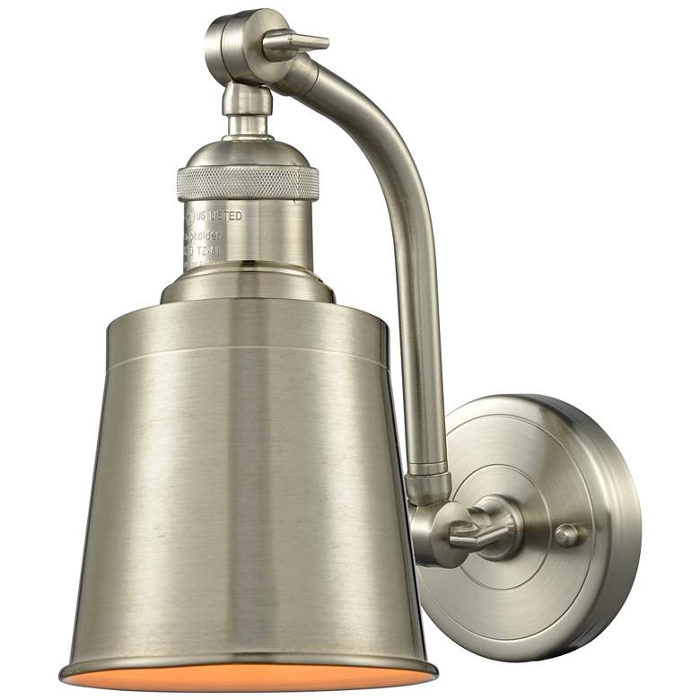 Image 1 Addison 5" LED Sconce - Nickel Finish - Nickel Shade