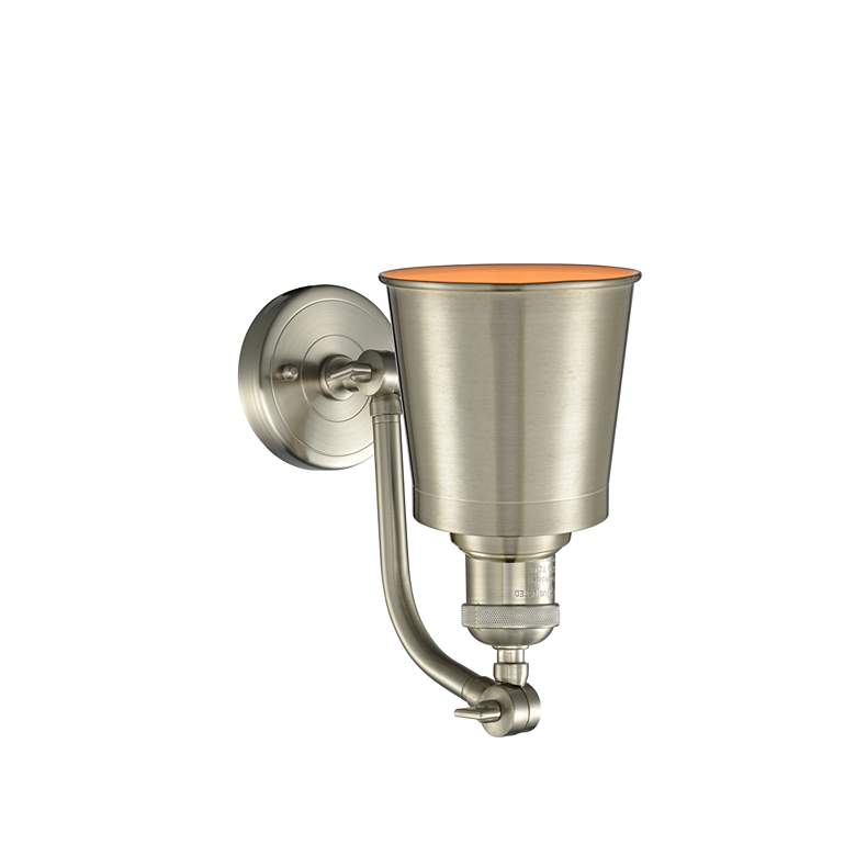 Image 2 Addison 5" LED Sconce - Nickel Finish - Nickel Shade more views