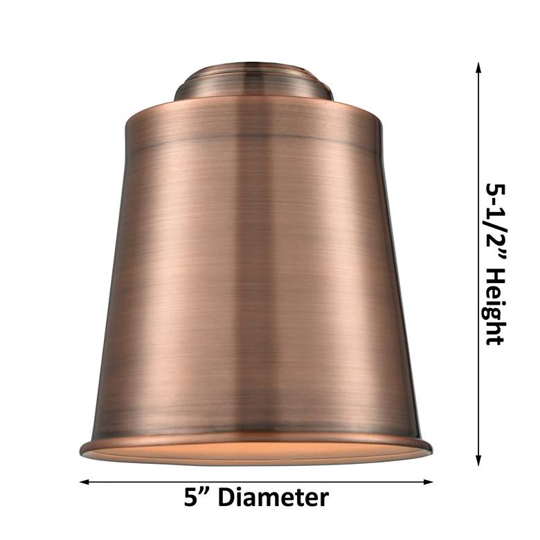 Image 5 Addison 5" LED Sconce - Nickel Finish - Nickel Shade more views