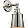 Addison 5" Polished Nickel Sconce w/ Polished Nickel Shade