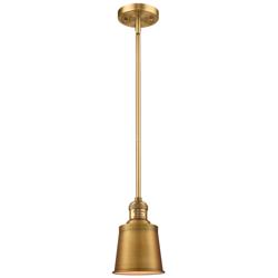 Addison 5" Wide Brushed Brass Bell Mini Pendant