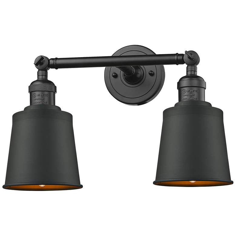Image 1 Addison 7"H Oil-Rubbed Bronze 2-Light Adjustable Wall Sconce