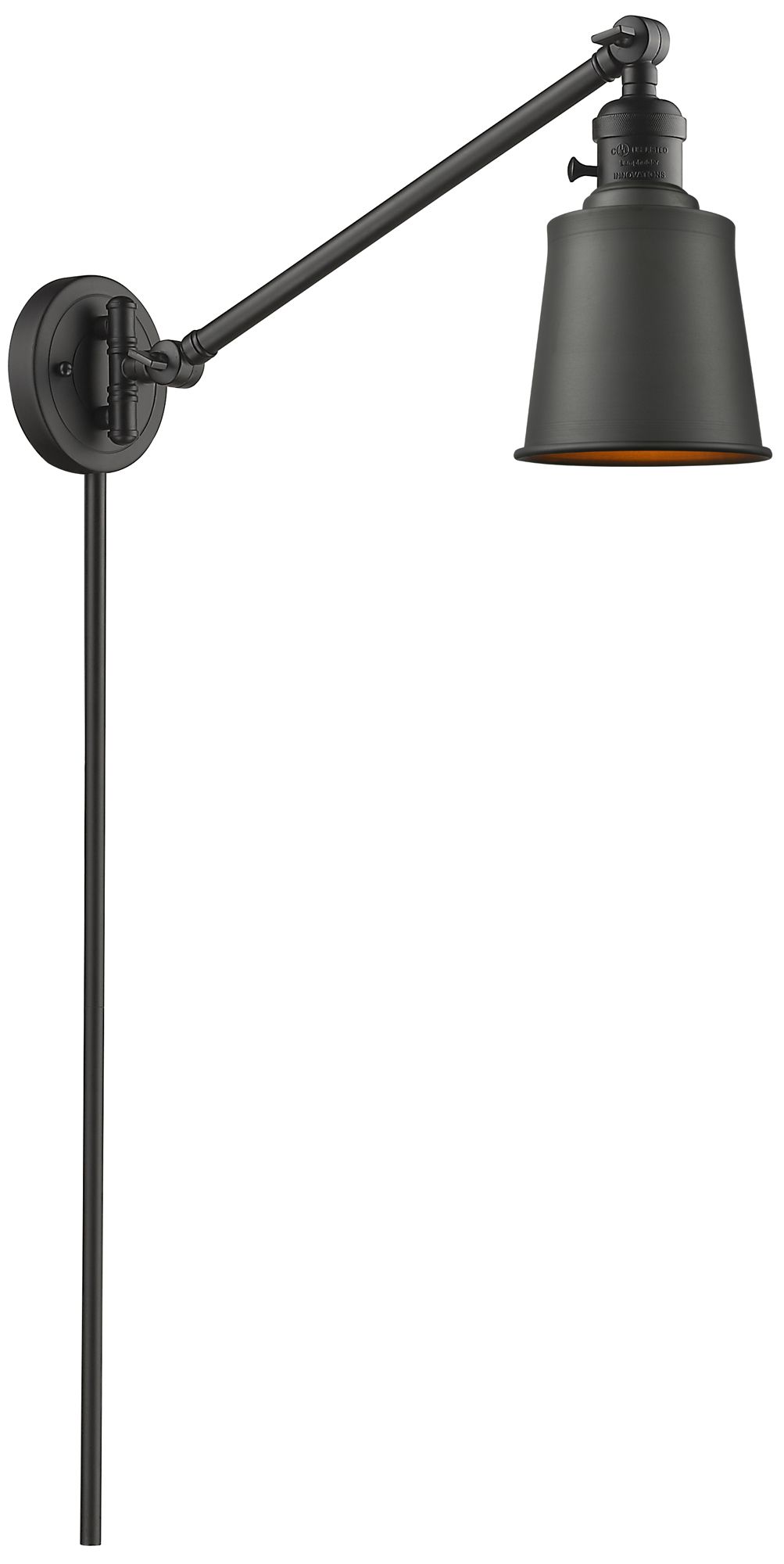 Addison 8" Bronze LED Swing Arm w/Bronze Shad Made to Order