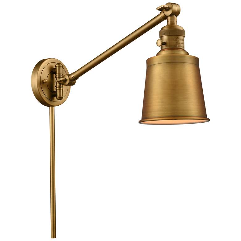 Image 1 Addison 8" Brushed Brass LED Swing Arm With Brushed Brass Shade