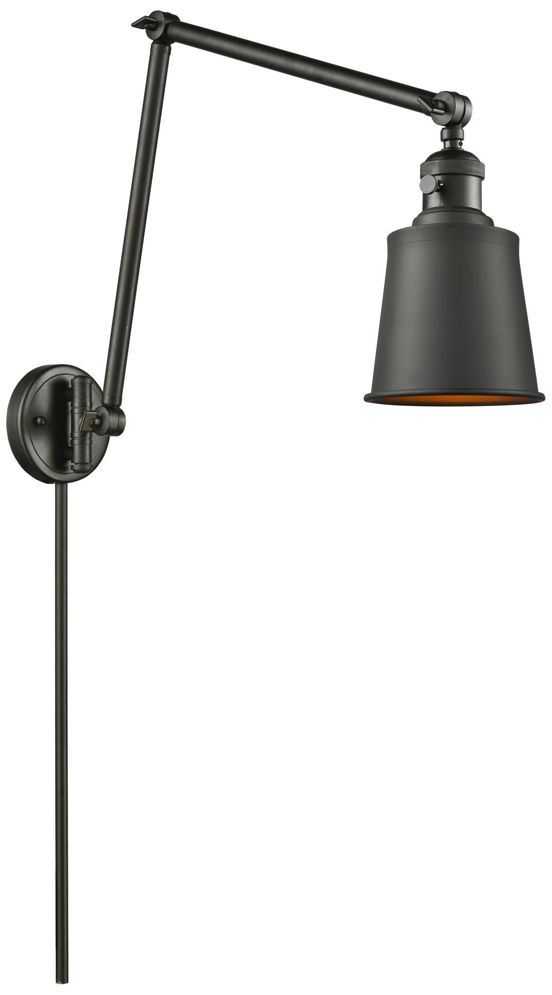 Addison 8" Oil Rubbed Bronze LED Swing Arm w/Rubbed Bronze S Made to O