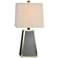 Addison Gray and Polished Brass Accent Table Lamp