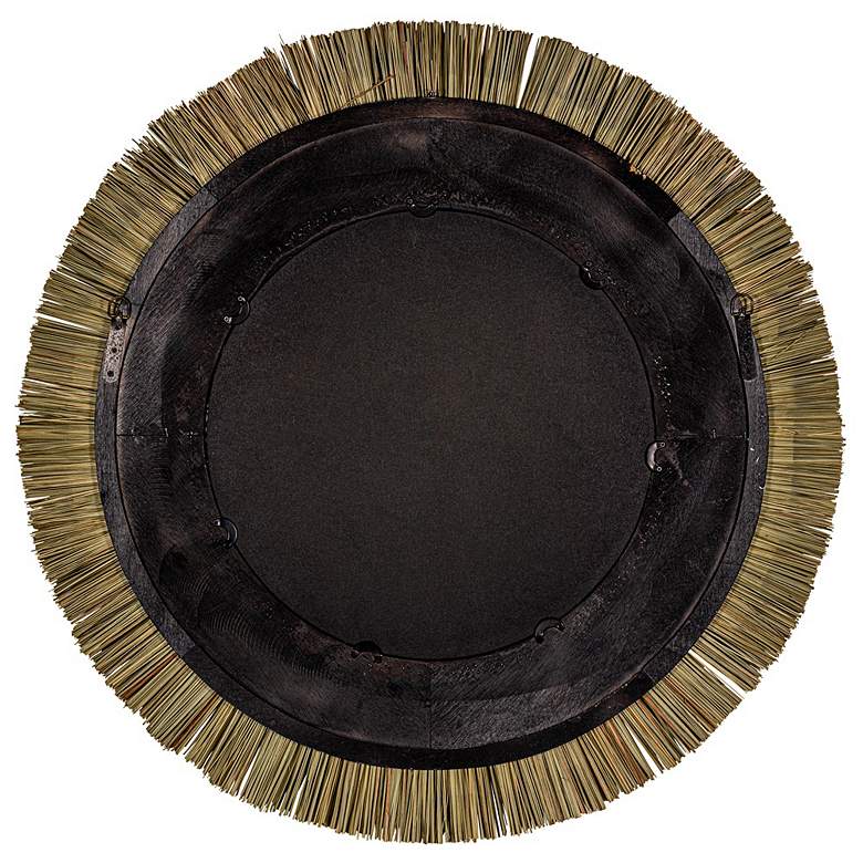 Image 4 Addison Natural Rattan 34 1/2" Round Wall Mirror more views