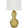 Addison Straw Twisted Spiral Ceramic Table Lamp